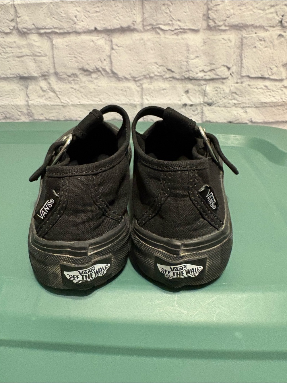 Vans Black Style 93 Mary Jane Lugged Sole Shoes with Heart Buckle Size 6.5 - Picture 7 of 11